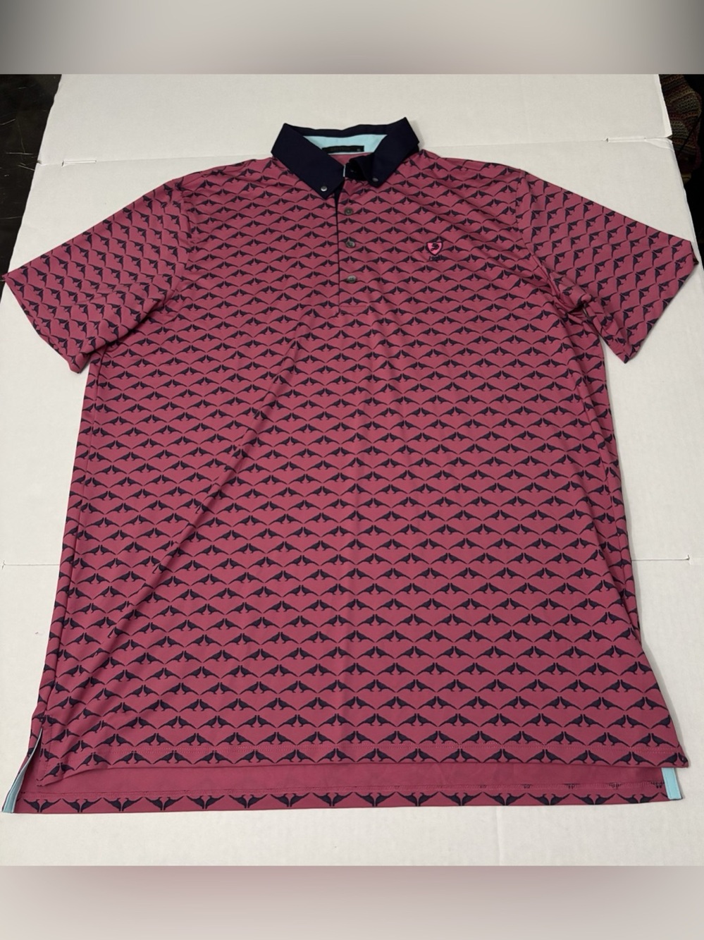 Greyson Polo Shirt Mens XL Siamese Turtle Dove Golf Polo